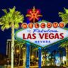 Las Vegas Strip at night with vibrant lights and bustling crowds