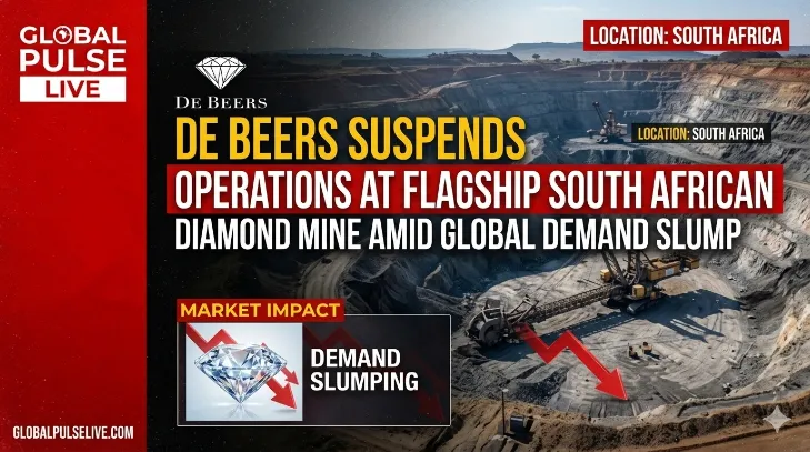 Diamond Industry Hit as De Beers Pauses Mining Operations