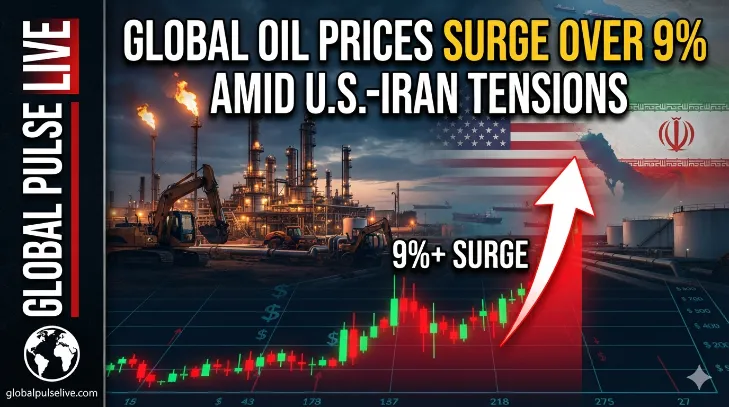 Global Oil Prices Surge Over 9% Amid U.S.-Iran Tensions