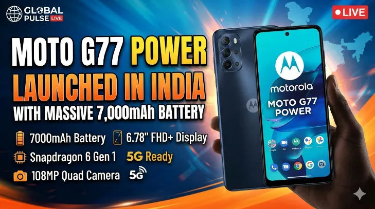 Motorola Launches Moto G77 Power in India with Massive 7,000mAh Battery